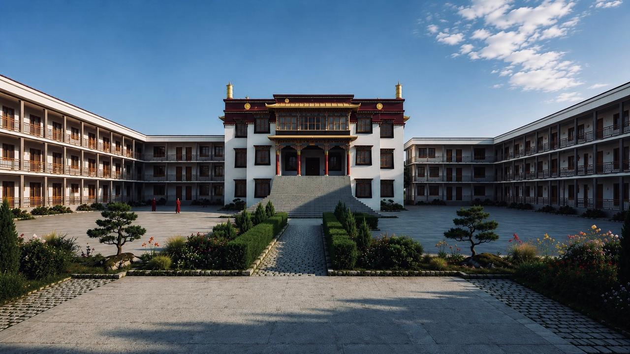 The prayer hall from the courtyard