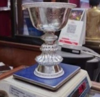 Silver Butter Lamp