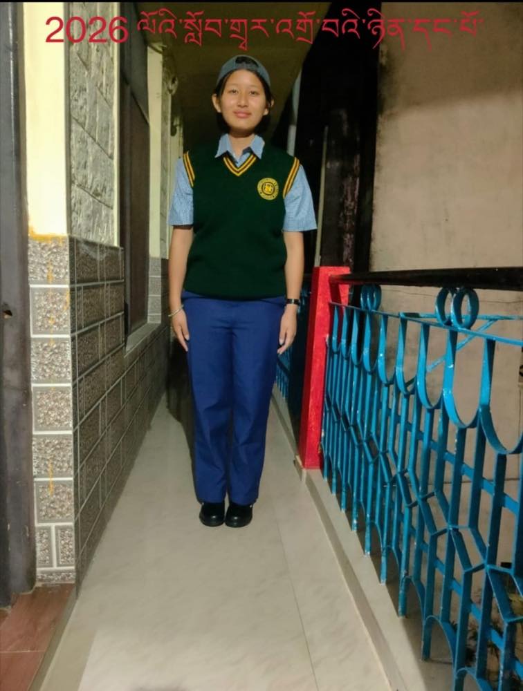 In her school uniform in 2026, now in Class 10